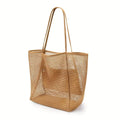 Beach Tote Bag - Durable Shoulder Bag with Open Top for Travel, Shopping