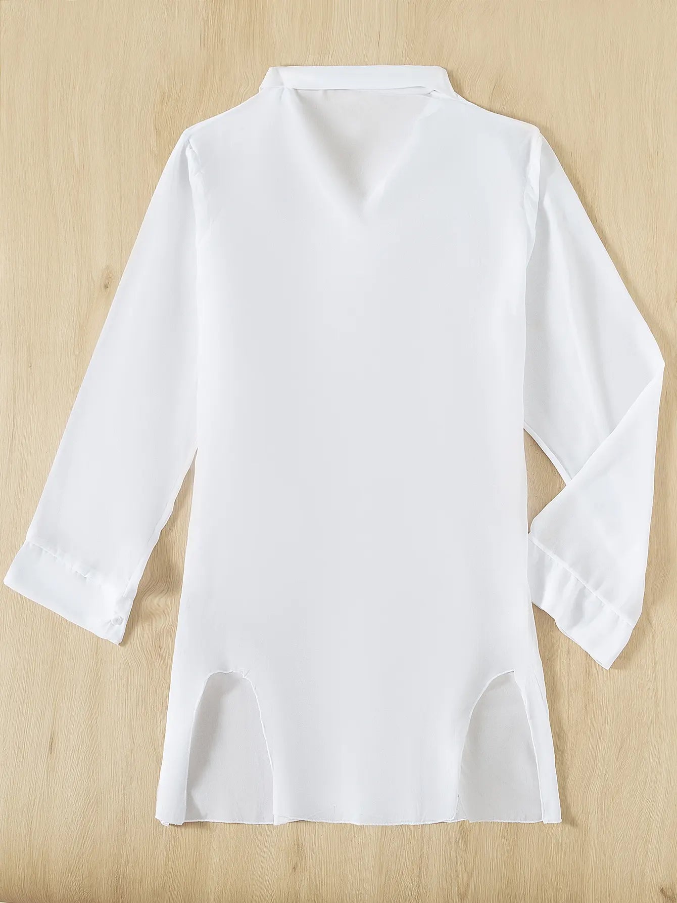 Beach Cover Up Women Long Sleeve Tunic Dress 2026 Swimsuit Swimwear Bathing Suit