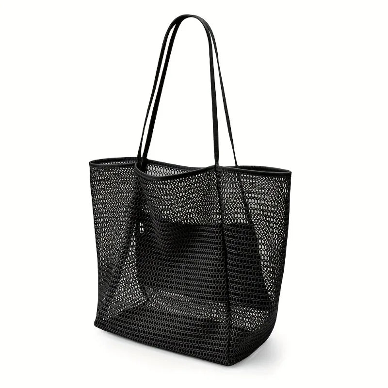 Beach Tote Bag - Durable Shoulder Bag with Open Top for Travel, Shopping